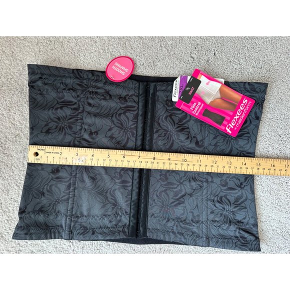 Maidenform New Black Floral Jacquard Waistnipper Size 2XL NWT - Picture 10 of 16